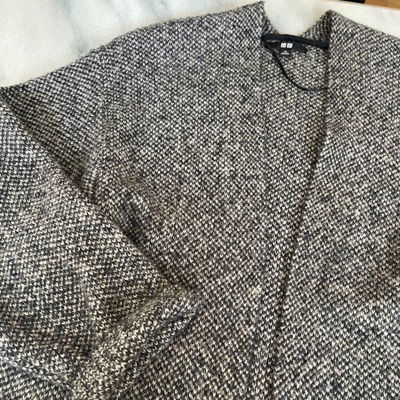 Uniqlo Black and White Open Cardigan | Size XS - Picture 3 of 6